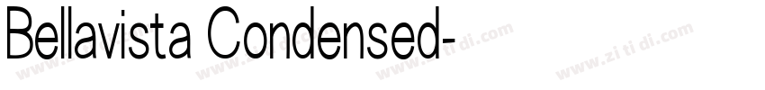 Bellavista Condensed字体转换